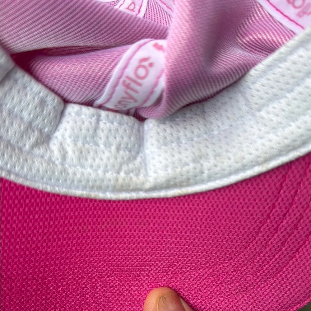 PonyFlo Kids Hot Pink Cap with hole for hair, NWT **READ***
